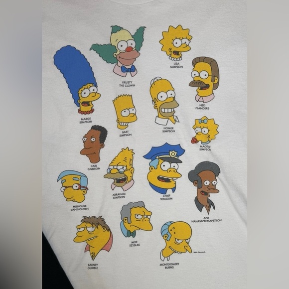 The Simpsons Graphic T Shirts Short Sleeve Lot Of 2 Skeletons Characters Sz L - Picture 3 of 7